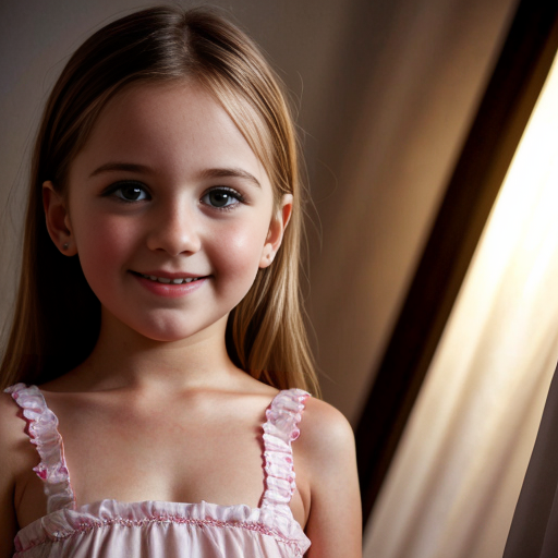 greek little girl sisters at night dress, very beautiful and eager, on the bedroom, close up