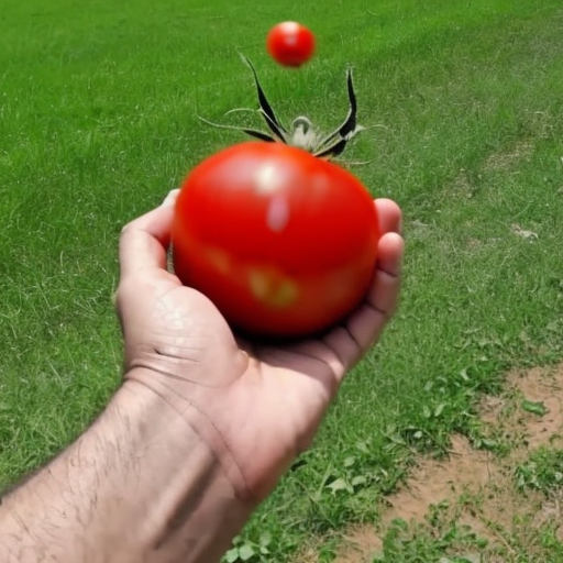 Ambani throwing tomato at people