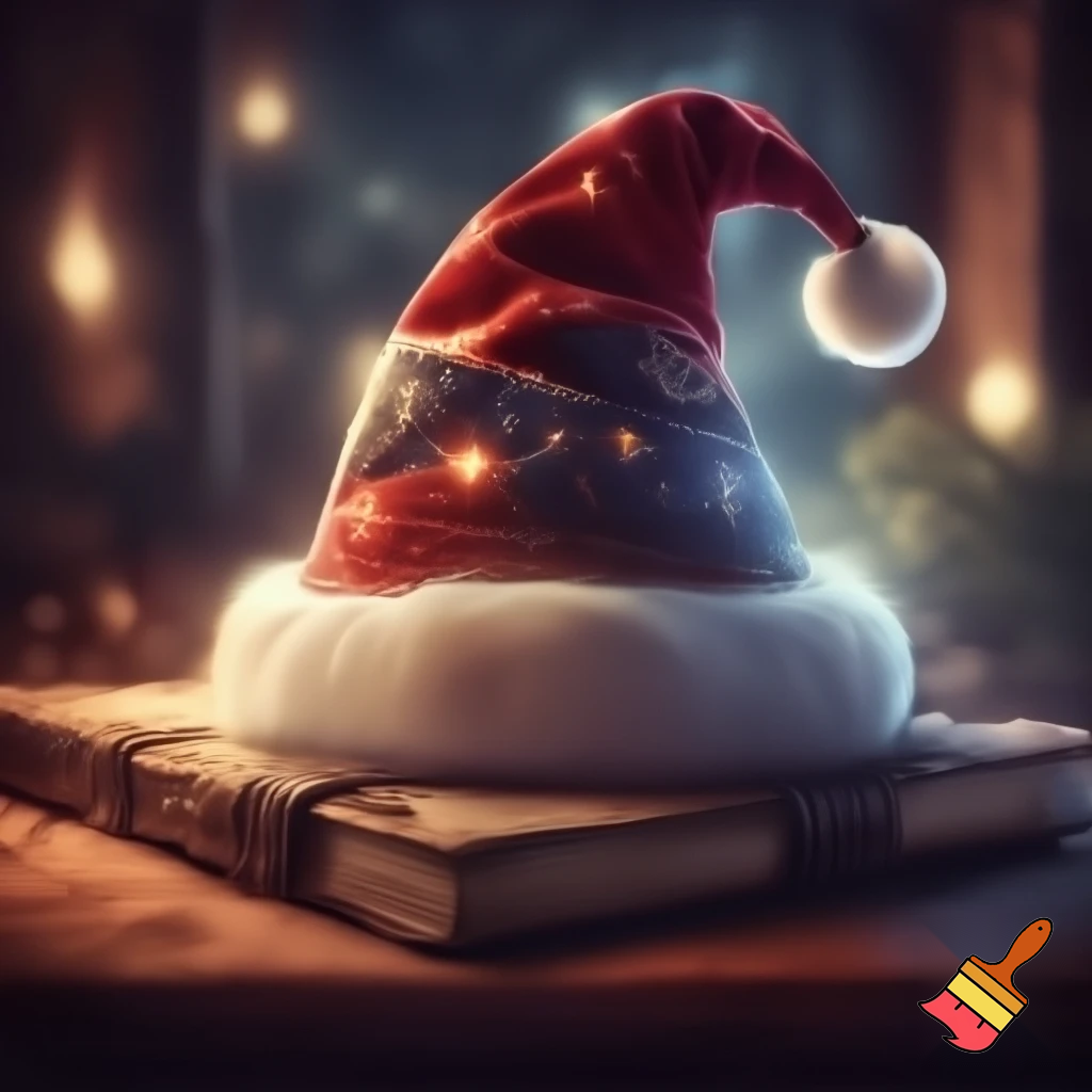 Christmas wizard hat red Santa Claus hat