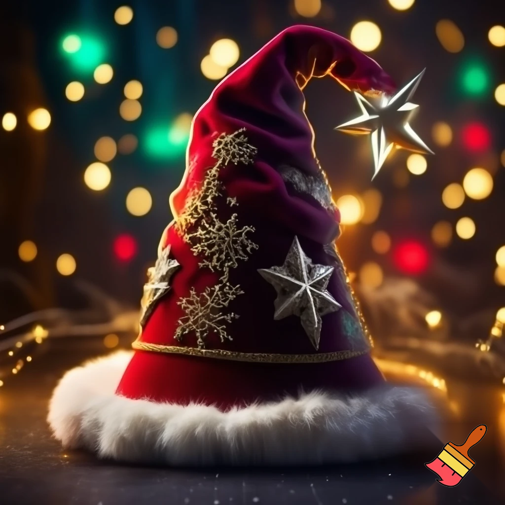 Christmas wizard hat