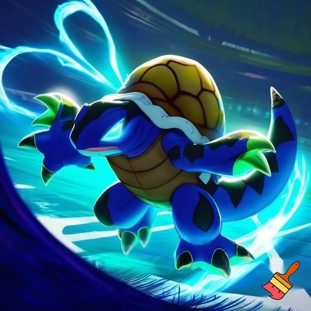 blue rookie level agumon veemon digimon squirtle blue wartortle turtle pokemon fusion