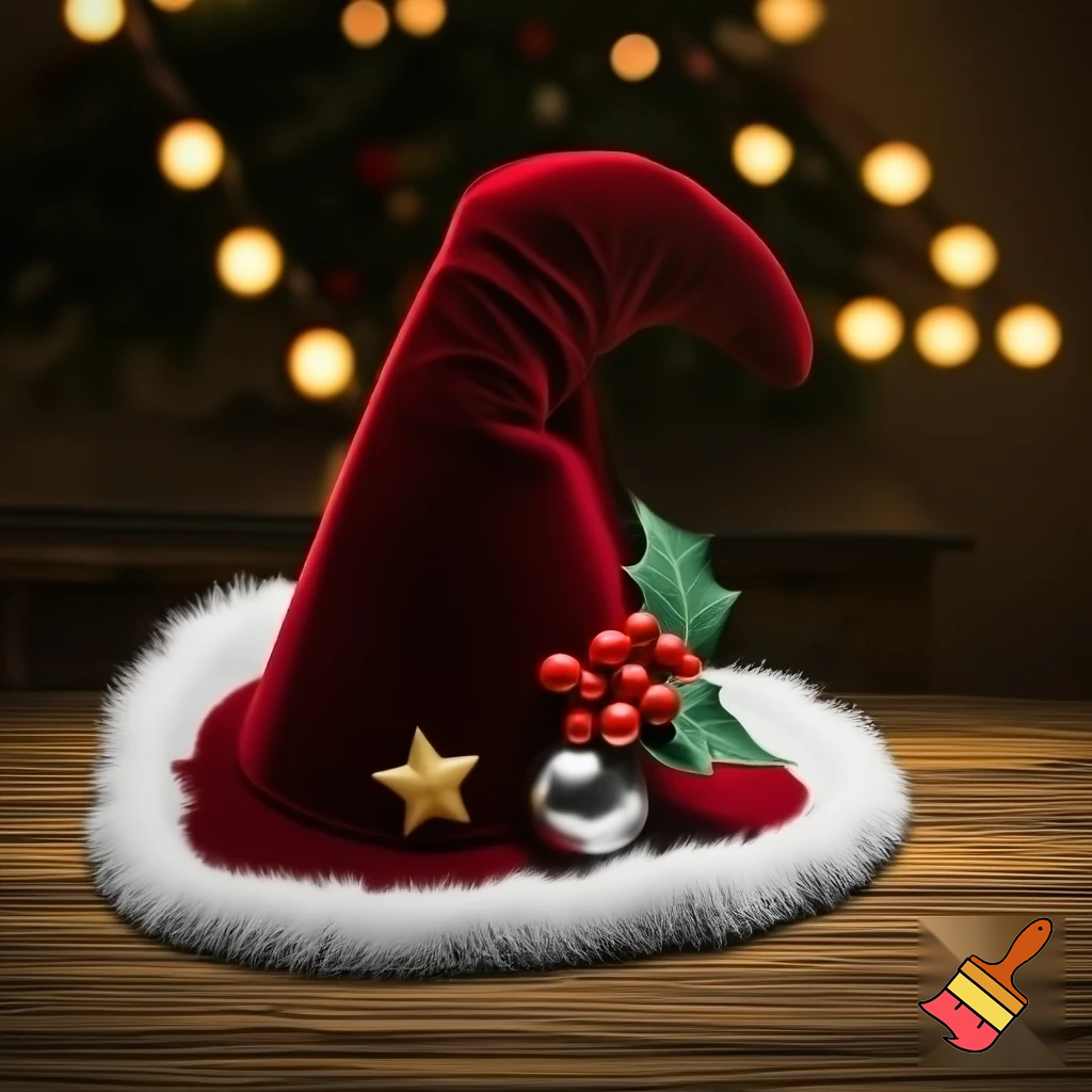 Christmas wizard hat