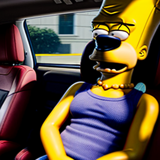 The simpson backseat car lisa talk July 2016