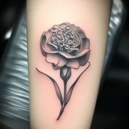 january birth flower tattoo