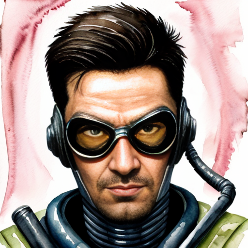 the symbol of a hero called ATOM cyberpunk style