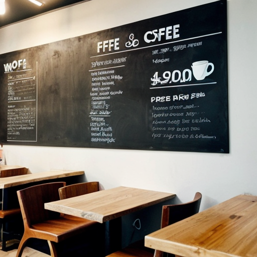 a nice wall in a coffee shop