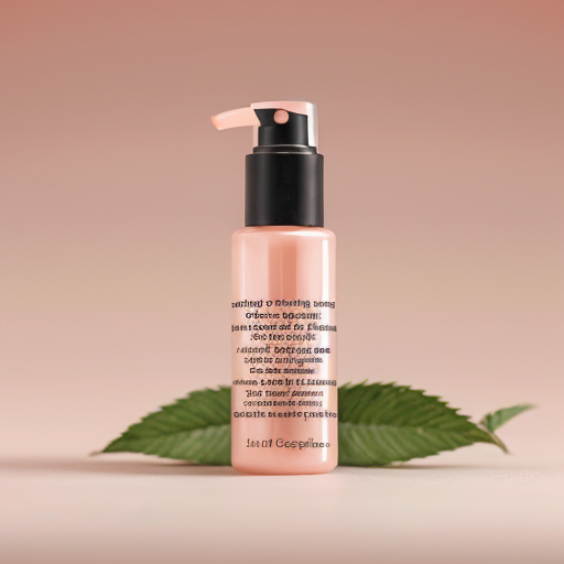 Luxury skincare flyer, Radiant Glow Serum, vertical A4, soft blush-peach gradient background, glowing glass serum bottle center stage with soft halo, subtle rose-gold accents, minimal delicate leaves, elegant serif headline: "Glow That Speaks Before You Do", clean sans-serif body text with 3 benefits: brightens skin, enriched with Vitamin C & Ayurvedic botanicals,