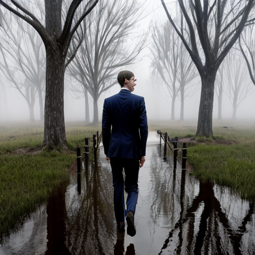 Jared Kushner facing a misty swamp in DC