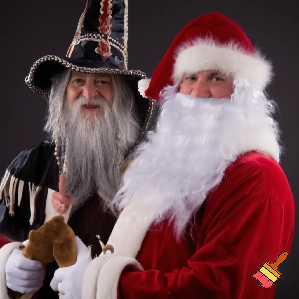 A wizard hat Christmas hat Santa Claus hat
