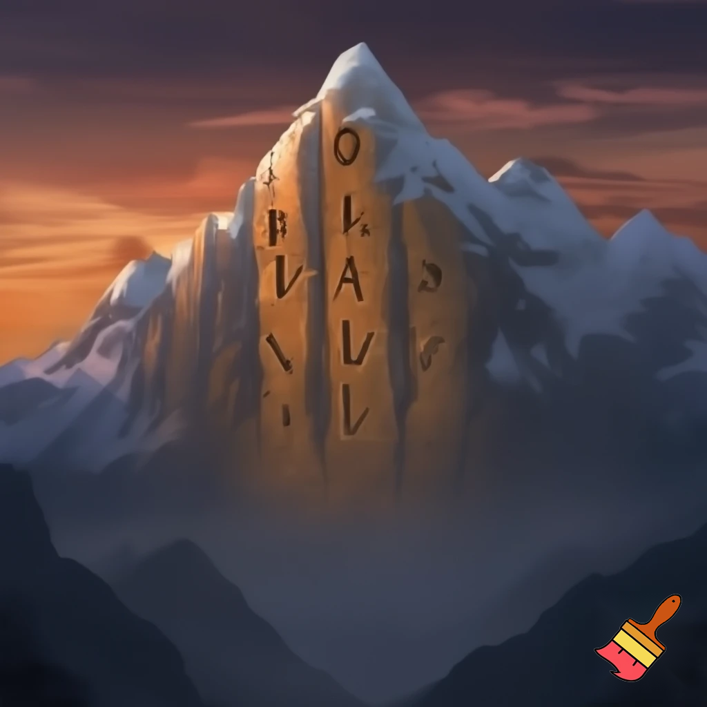 WRITE "BARSHA" in a mountain