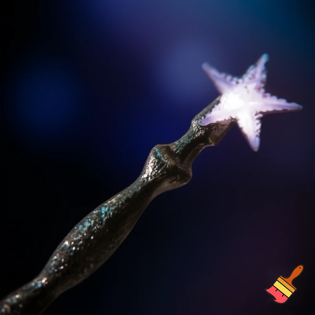 Magic wand magic one star🌟 walking stick special metal one