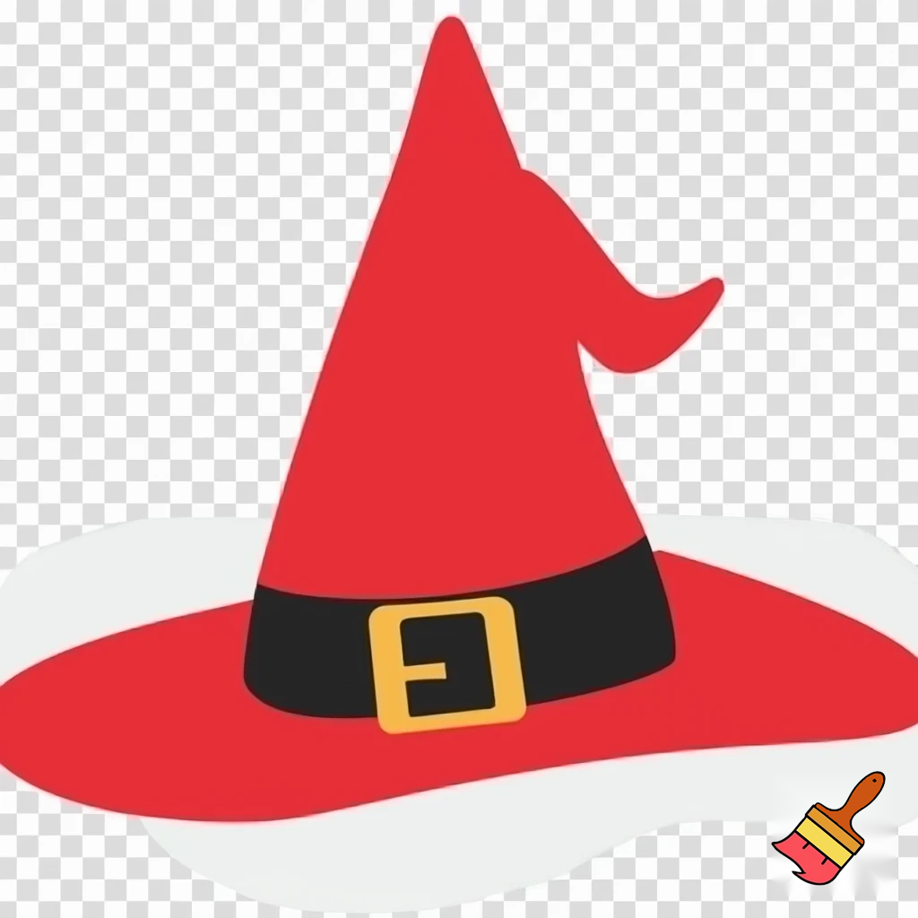 Christmas wizard hat a red one