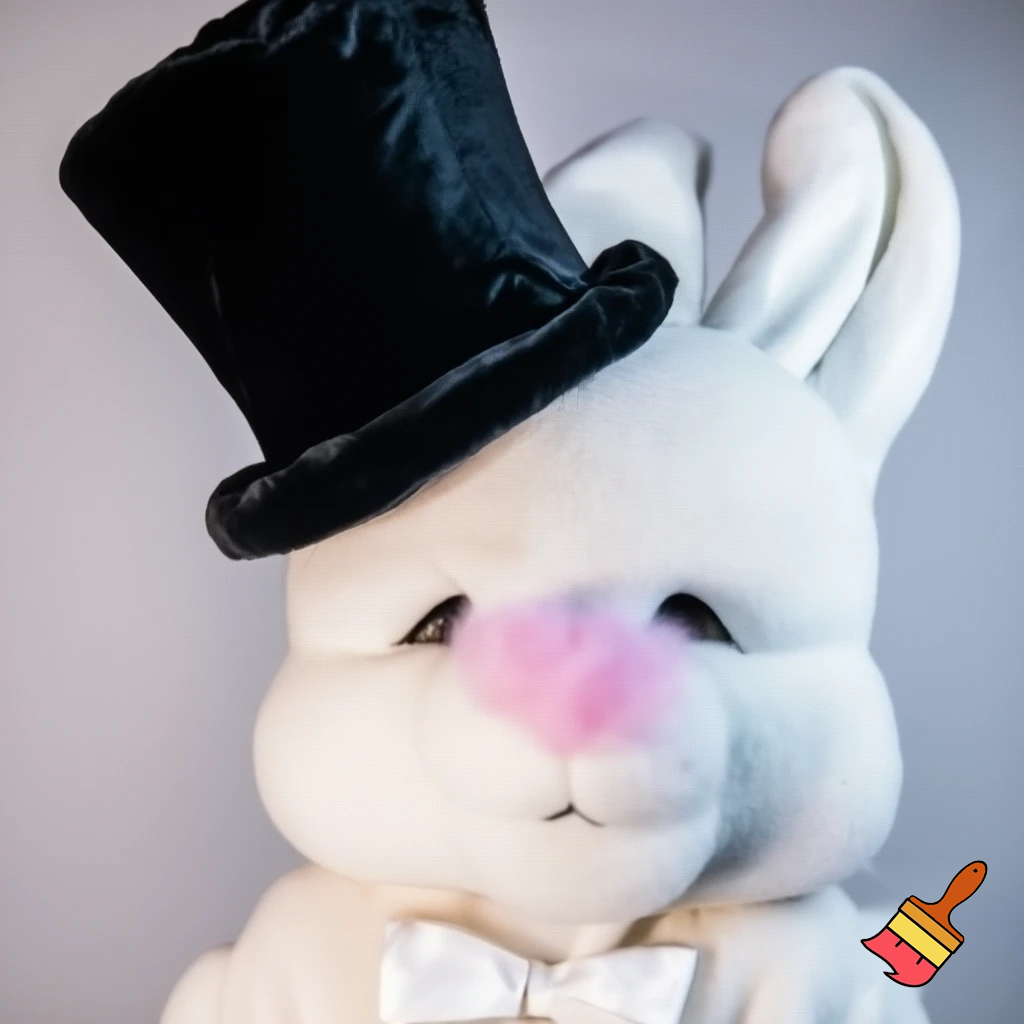 Easter bunny mascot costume top hat magic toy special top hat
