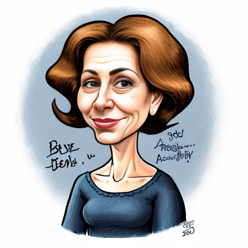caricatura de una mujer valiente
