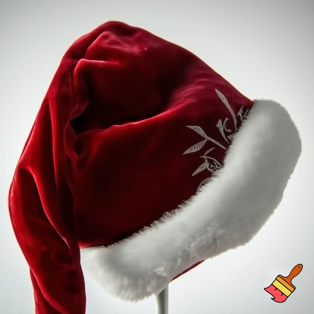 Christmas Santa Claus velvet hat delicate special delicate hat