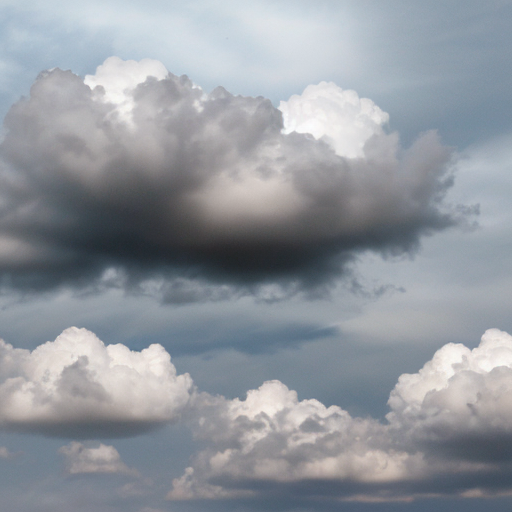 create grey big forms clouds 