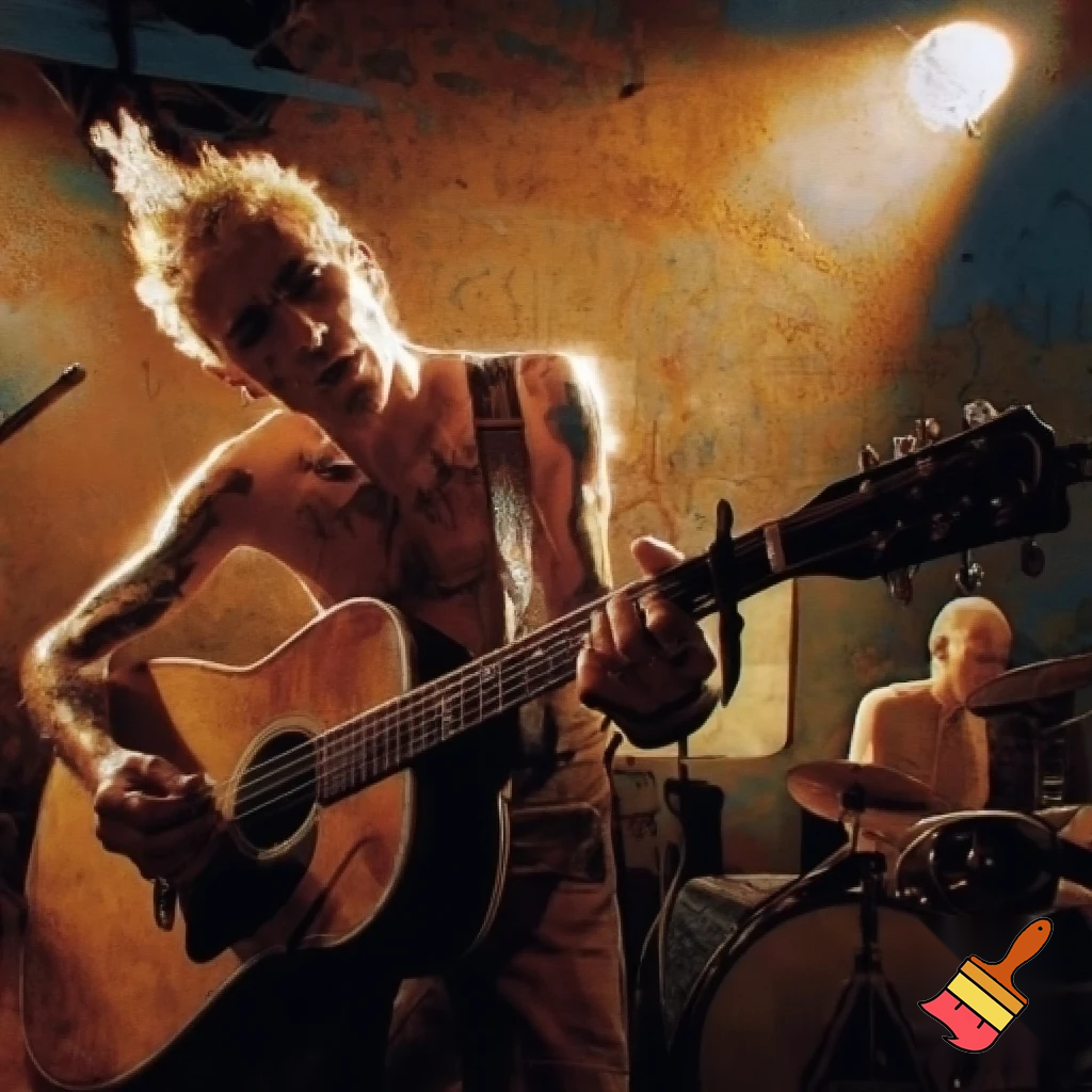 Sex Pistols playing MTV unplugged concert 