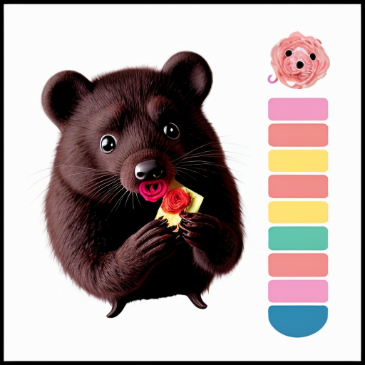Generate italian brainrot cartoon Realistic cute mole in pink microwawe that says uno secundos on the setings and the mole is eating rainbow rose