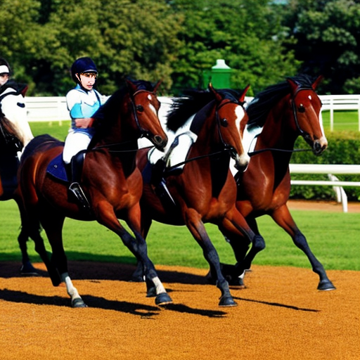 生成一副八马飞奔图