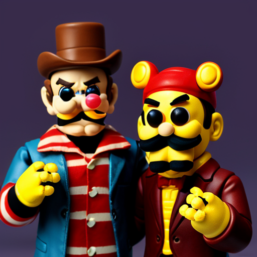 Toy Freddy and Wario