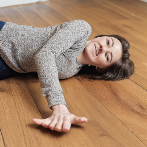 gaint bele floping on to a floor