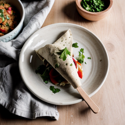 Create a realistic cookbook style photo of the finished dish:
Sardine and Spinach Whole Grain Wrap
The dish is fully plated and ready to serve.
Style:
modern healthy cookbook photography
natural daylight
editorial food photography
clean minimal background
Composition:
The food is the main focus of the image.
Simple kitchen environment.
Fresh ingredients visible around the plate.
Camera variation (important):
Use a different angle from previous images such as:
top view
45 degree angle
close up plating
side angle
slightly elevated perspective
Keep the lighting style consistent across all images.
Make the food look fresh, vibrant and realistic.
VARIAZIONE AUTOMATICA DELLE INQUADRATURE
Per evitare immagini duplicate, alterna automaticamente:
camera angle
top view
45 degree angle
slightly elevated angle
side plating angle
close up texture shot
camera distance
wide food composition
medium shot
macro texture detail
surface variation
light wood table
white marble surface
stone kitchen surface
prop variation minima
linen napkin
wooden spoon
small ingredient bowls
fresh herbs
Queste variazioni devono cambiare tra le immagini ma mantenere lo stesso stile generale