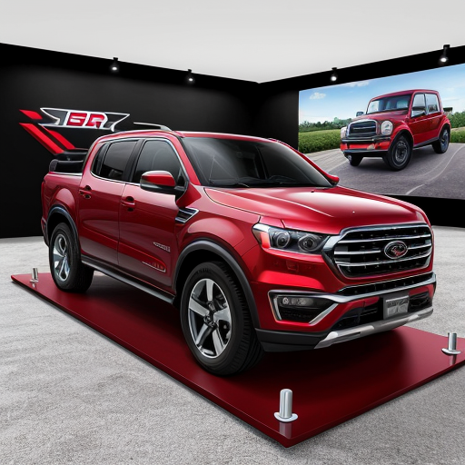 create a vibrant background for a car stand display
