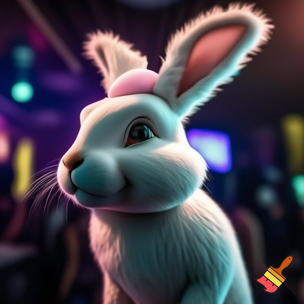 Easter bunny club with Easter bunny ears headband