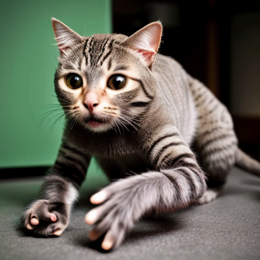 Merge a monkey and a cat into one creature 