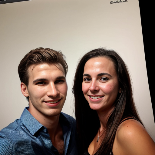 Goretzka and Vanessa at the party