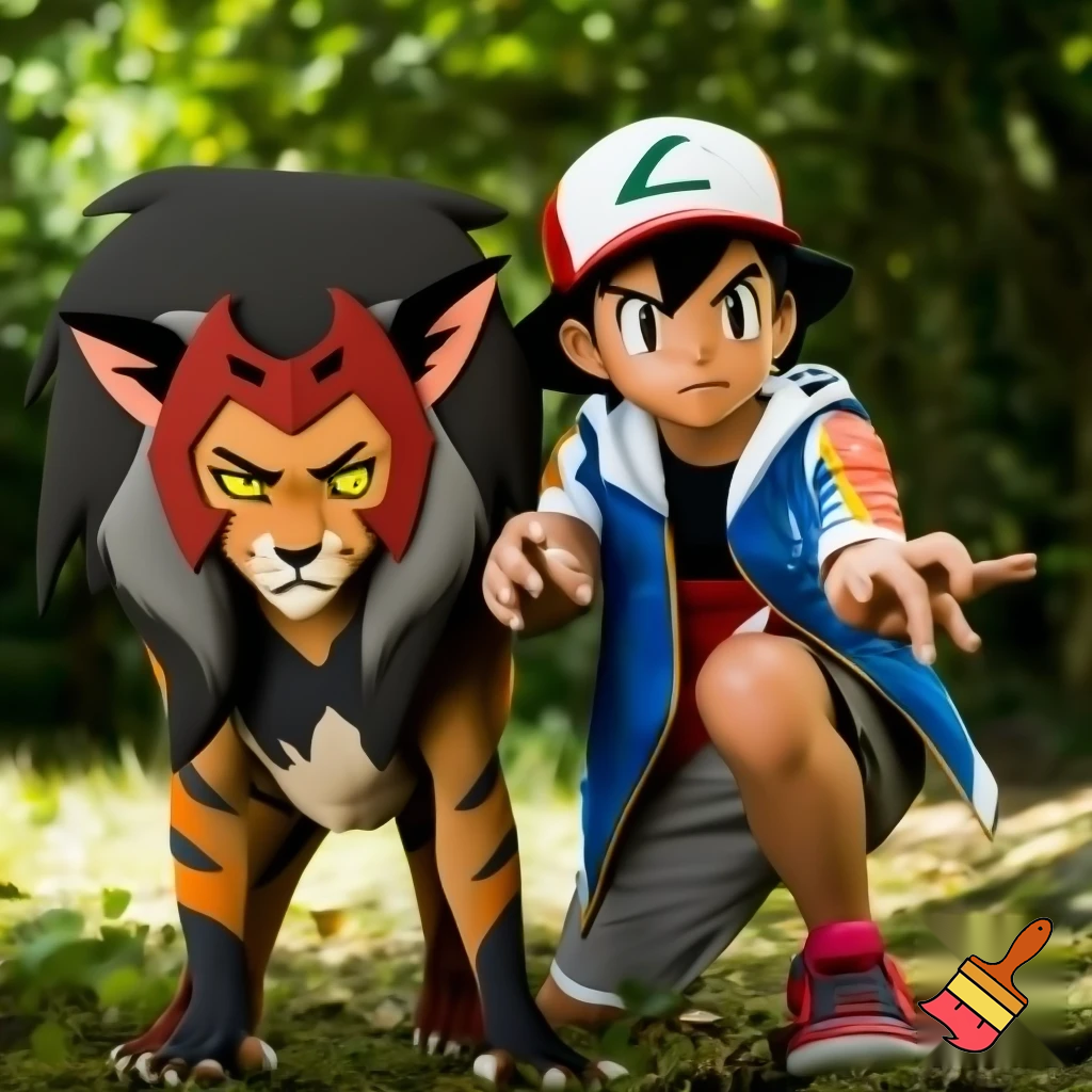 Ash Ketchum with catra
