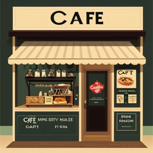 cafe or resturaunt poster
