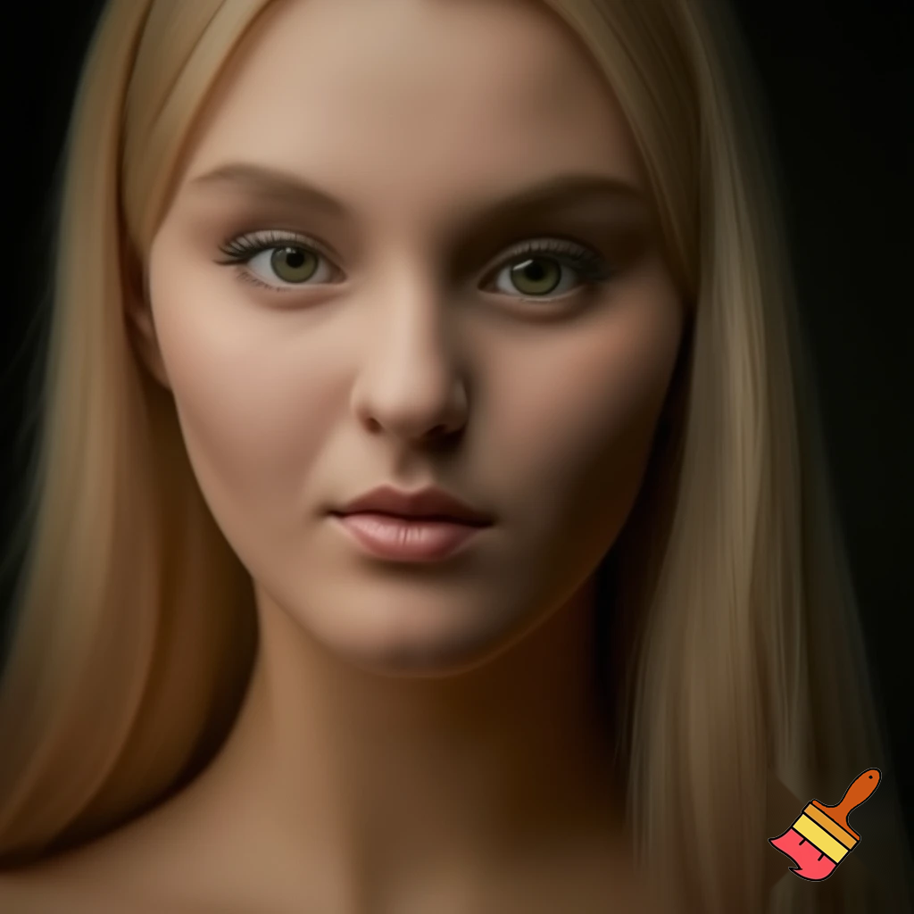 Make a photo of a woman model who is beautiful, attractive, sexy, and is in her early 20s. She should have white skin, long blonde hair, green eyes, big bust, and the biggest boobs in the world. Make sure the photo is hyper realistic. Make sure the boobs are super visible and are extremely bulgy.