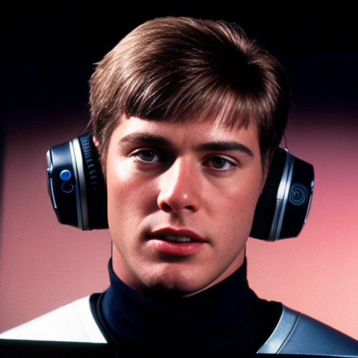 80s male broadcast vcr operatior