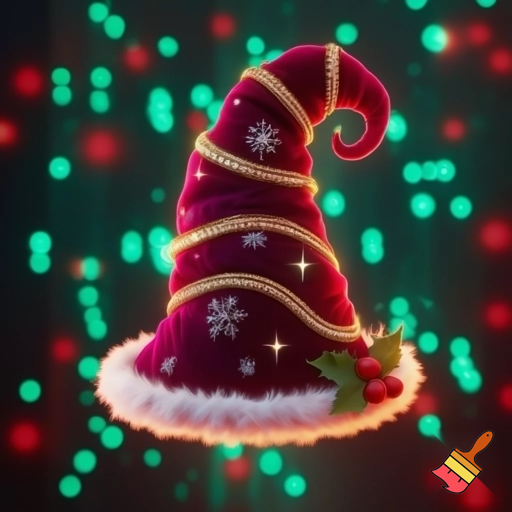 Christmas wizard hat