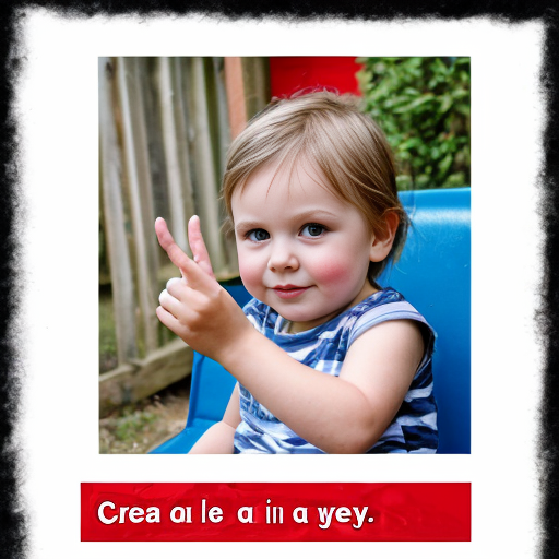 create a photo of a 3 year old
