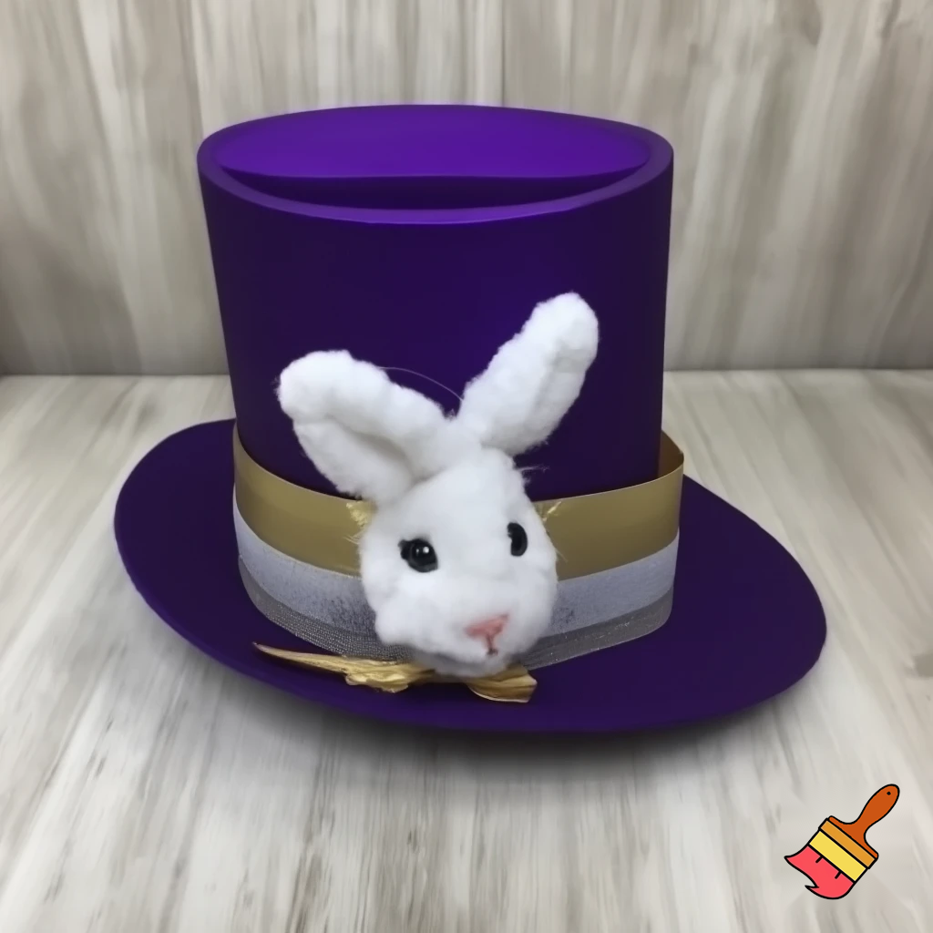 Easter bunny top hat headband, purple and white gold and silver top hat black purple dark purple special hat in delicate purple white, purple and white gold