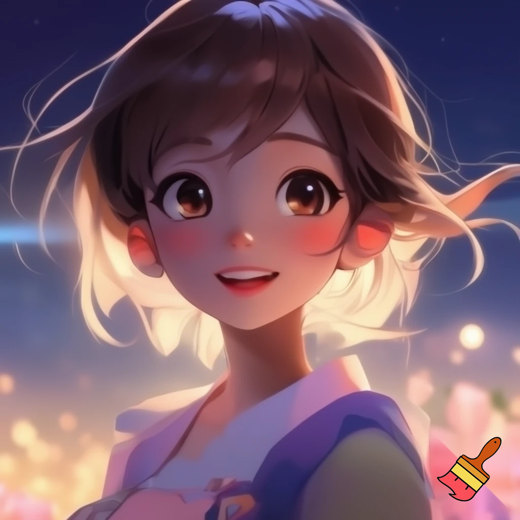 Cute anime girl
