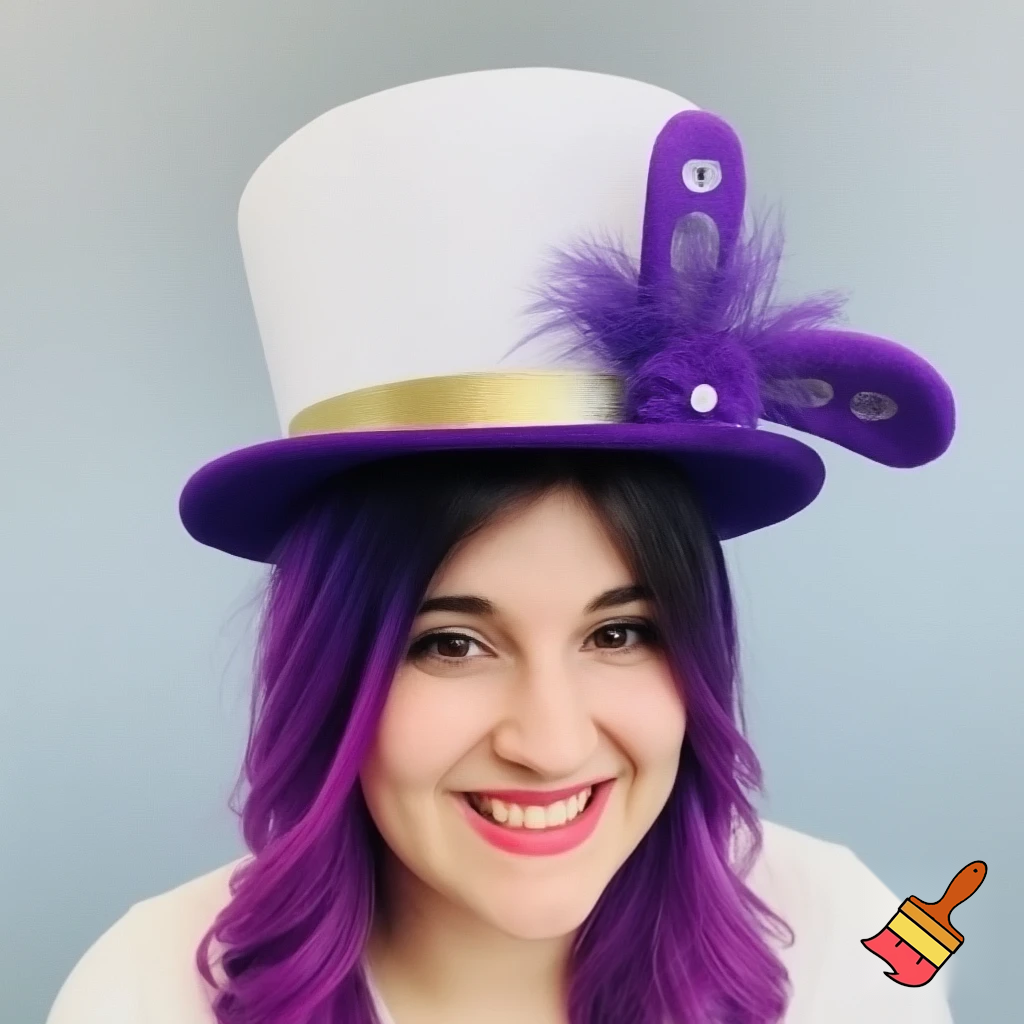 Easter bunny top hat headband, purple and white gold and silver top hat black purple dark purple special hat in delicate purple white, purple and white gold