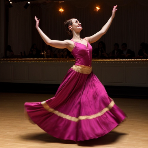 a beautiful woman dancing ，full view，512×512