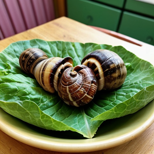 Wow! the snails really like eating cabbages.
