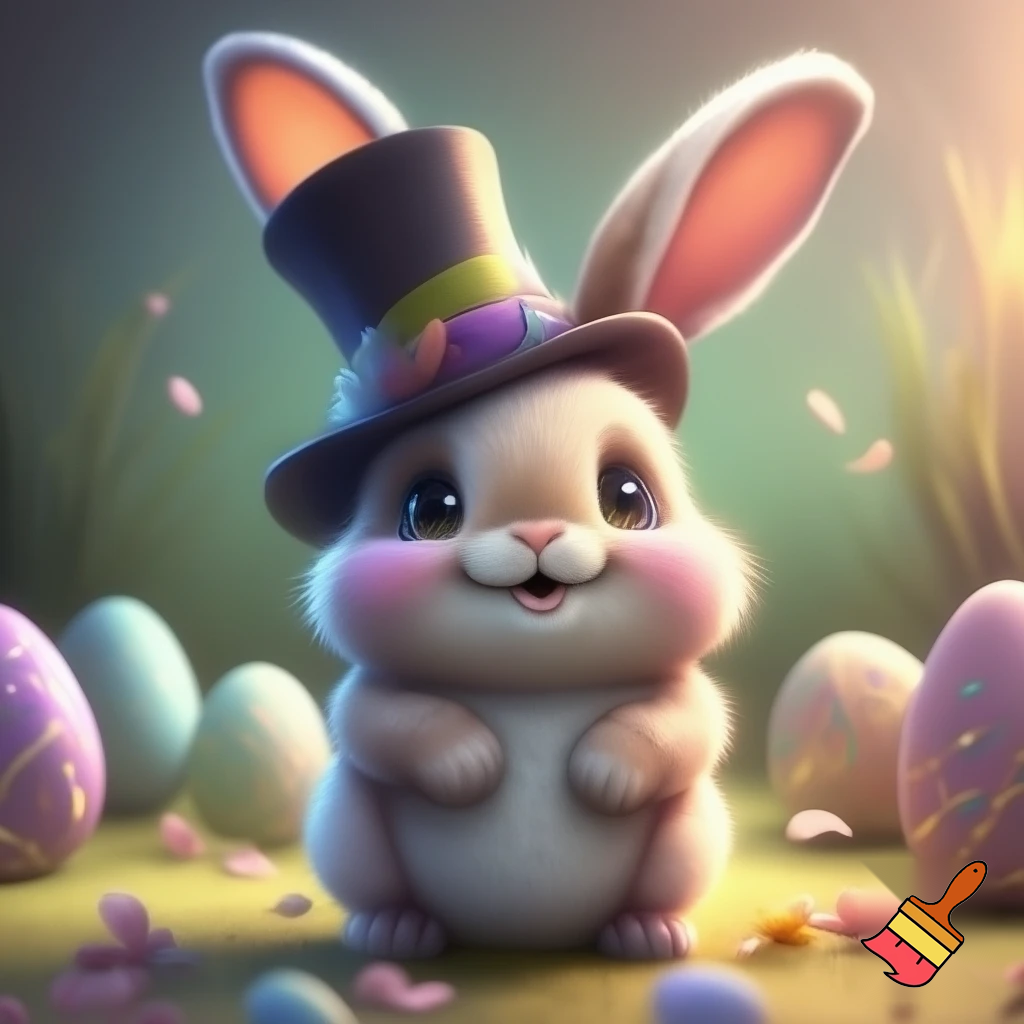 Easter bunny mascot costume top hat Easter bunny mascot costume top hat