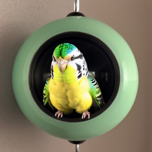 murray the budgie green with a yellow head