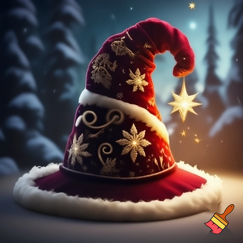 Christmas wizard hat