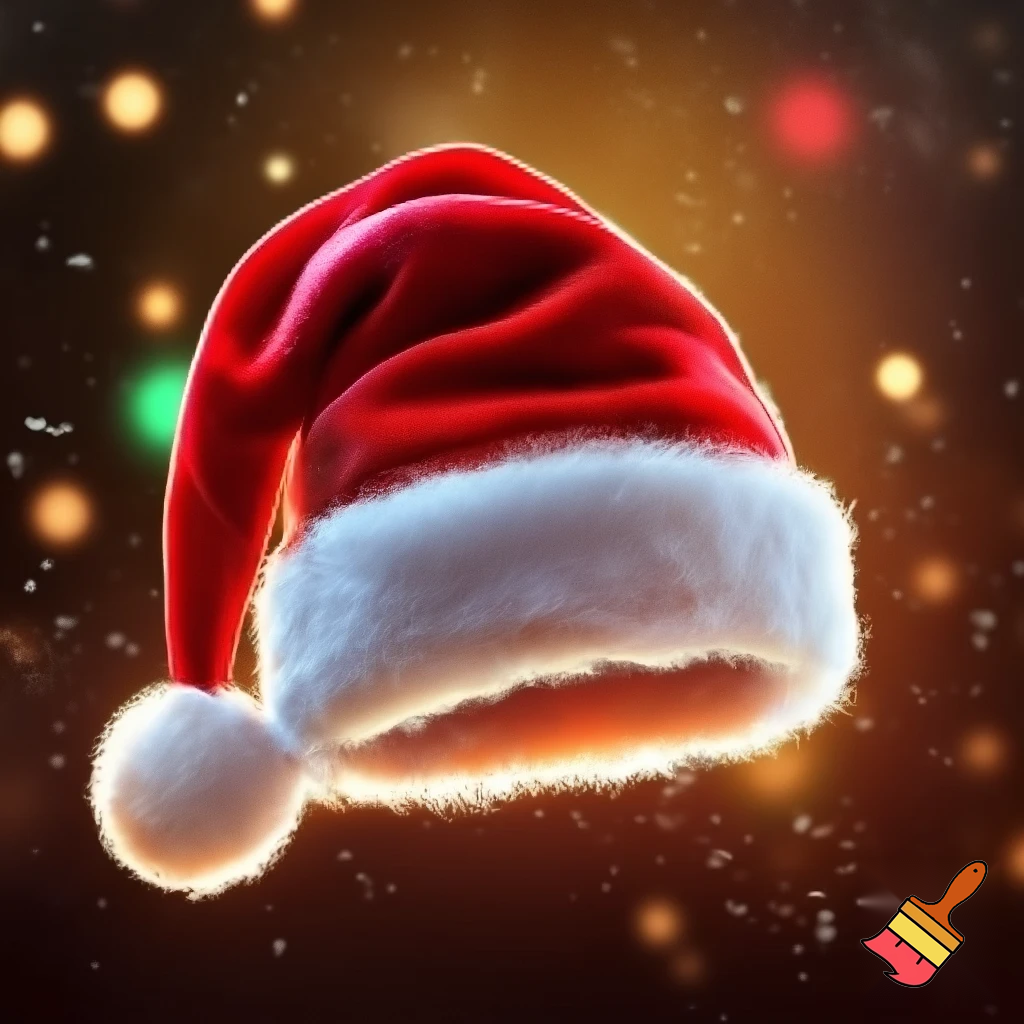 Christmas wizard hat red Santa Claus hat