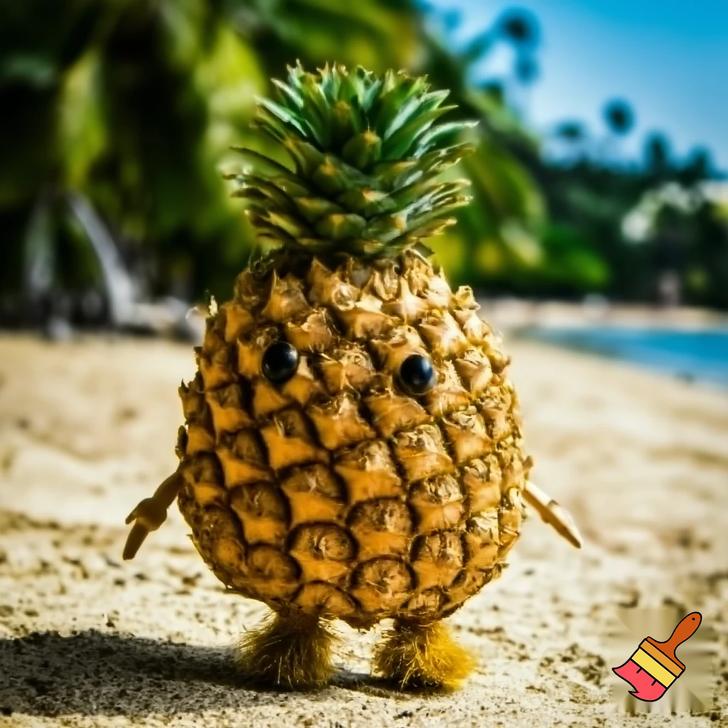 Bearini ananasini with a pineapple body