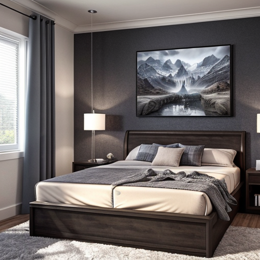 Wonderland themed adult bedroom