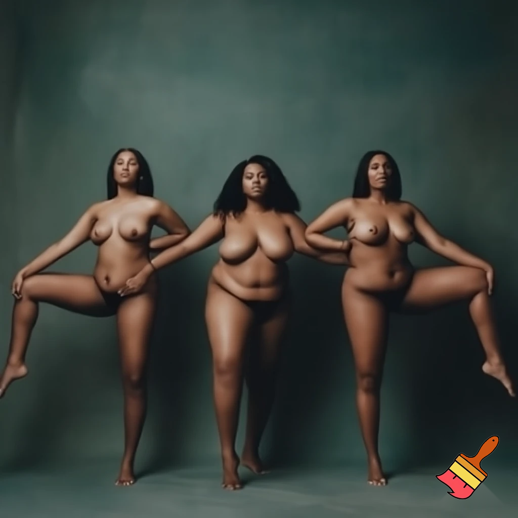 naked Women with wide open legs