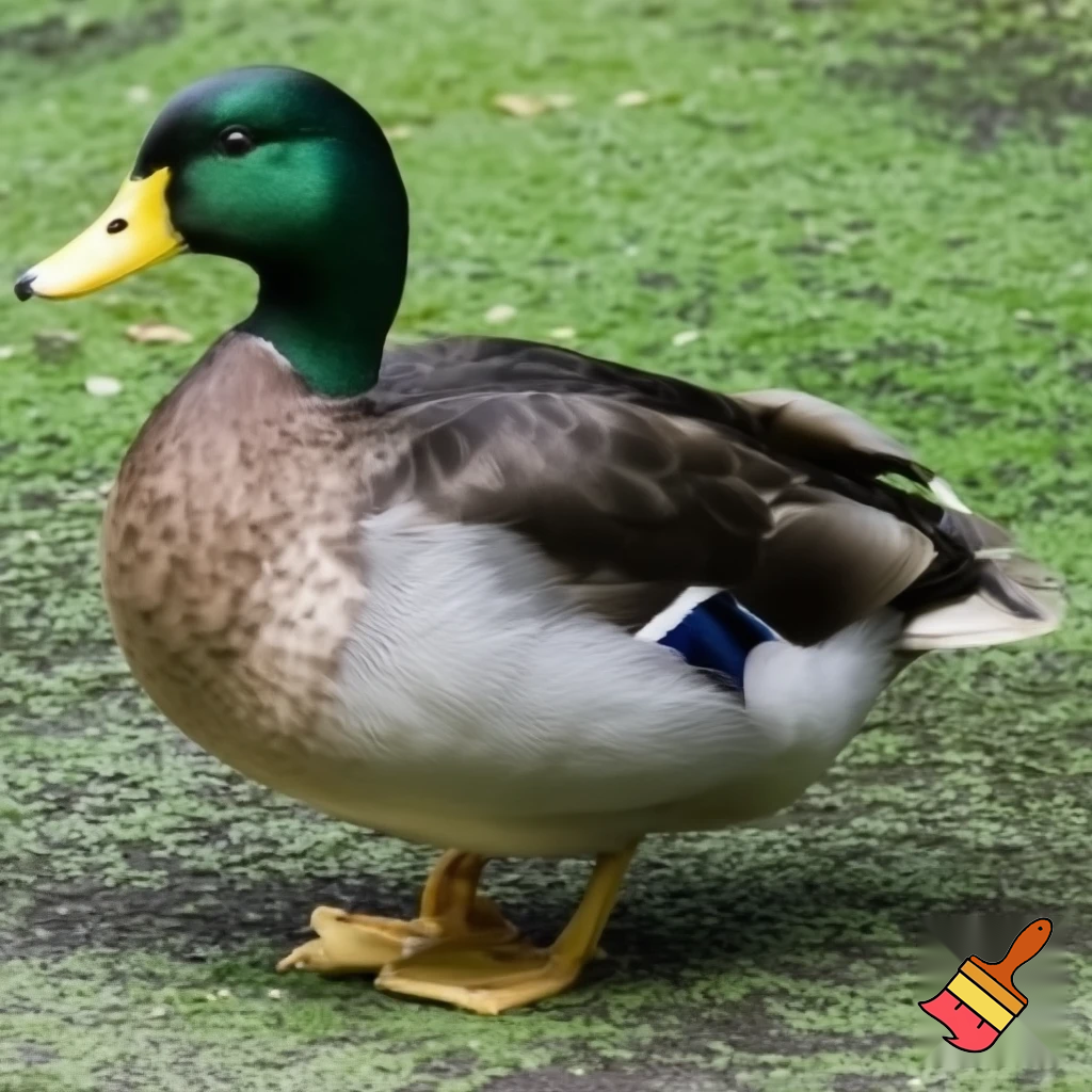 pato de boracha verde