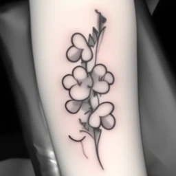 april birth flower tattoo